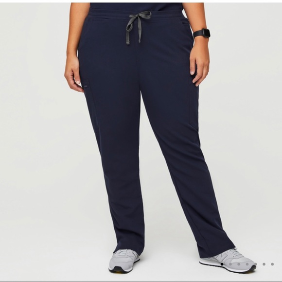 Figs Skinny Scrub Navy Blue Pants - Picture 2 of 10